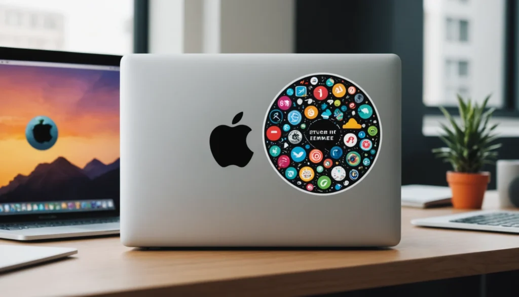 autocollant pour mac