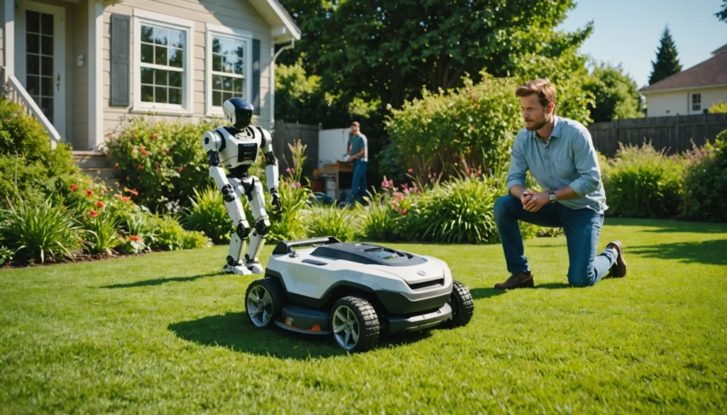 mon robot tondeuse ne sort plus de sa base